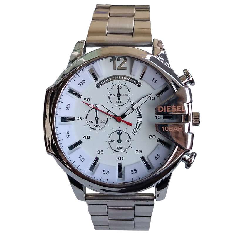 ساعت مچی عقربهای مردانه مدل شاخدار کد 158 ساعت مچی عقربهای مردانه مدل شاخدار کد 158