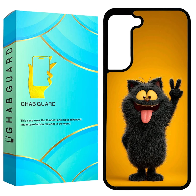 کاور قاب گارد طرح گربه مدل GCHPA21F مناسب برای گوشی موبایل سامسونگ Galaxy S21 FE 5G 