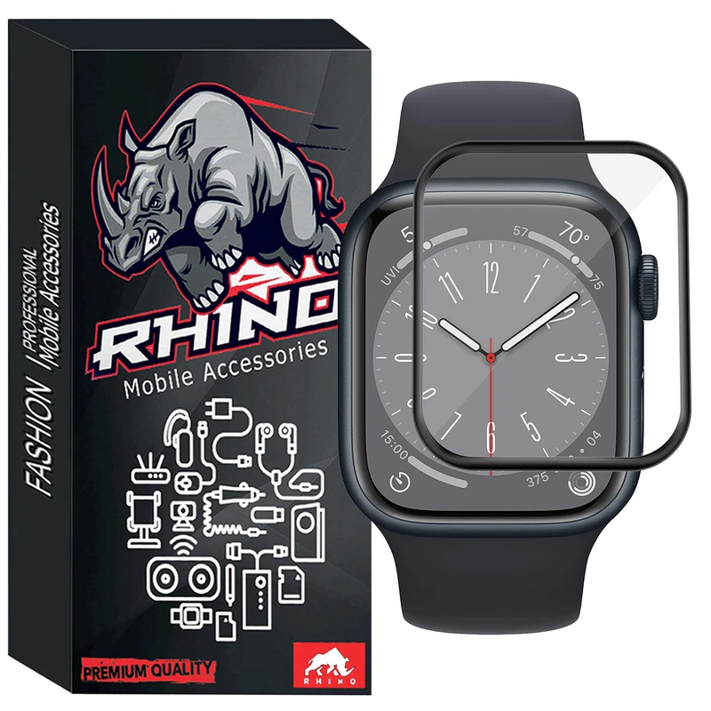 محافظ صفحه نمایش راینو مدل PMMA مناسب برای اپل واچ سری 8 41 میلی متر 