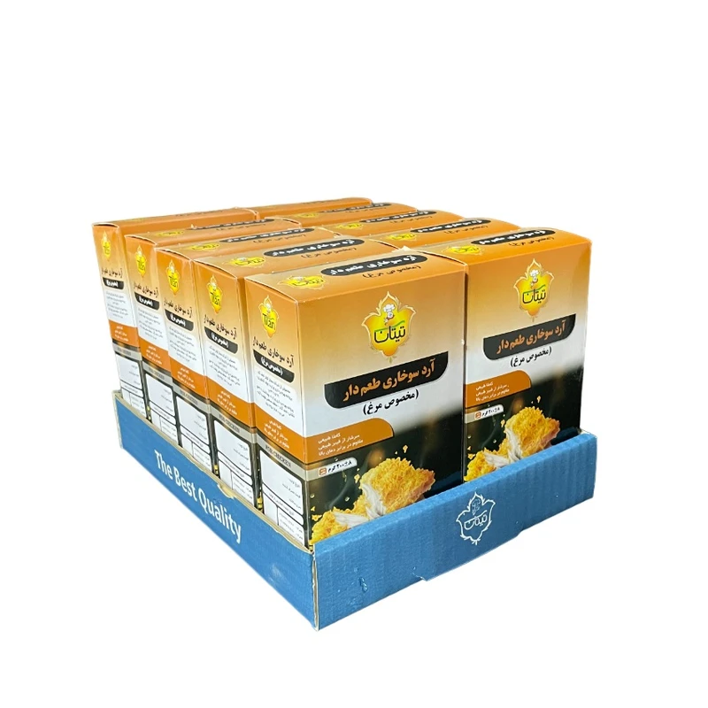 آرد سوخاری مرغ تیتان - 200 گرم مجموعه 10 عددی