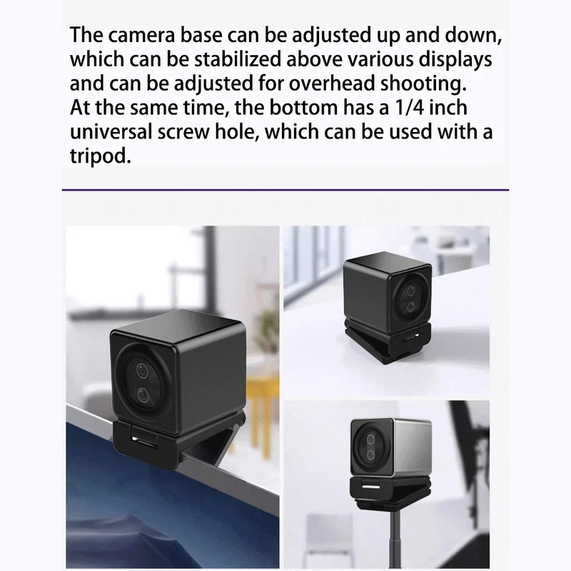 عکس شماره 19 : وب کم مدل 4k 12 mp 20x zoom dual lens auto focus