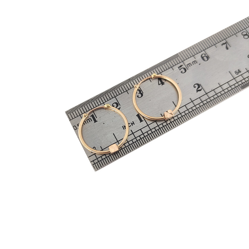 گوشواره طلا 18 عیار دخترانه طلا و جواهرسازی افرا مدل البرنادو 117