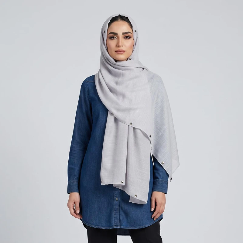 شال زنانه مدل نخی کد 7057
