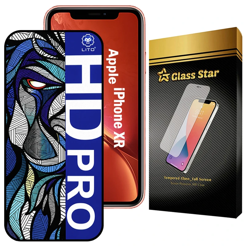 محافظ صفحه نمایش گلس استار مدل LITOHDG مناسب برای گوشی موبایل اپل iPhone XR