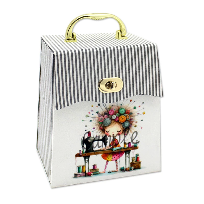 جعبه نخ و سوزن مدل رز بسته 12 عددی