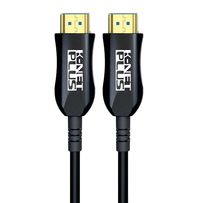 کابل HDMI 2.0 فیبر نوری کی نت پلاس مدل KP-CHAOC600 طول 60 متر
