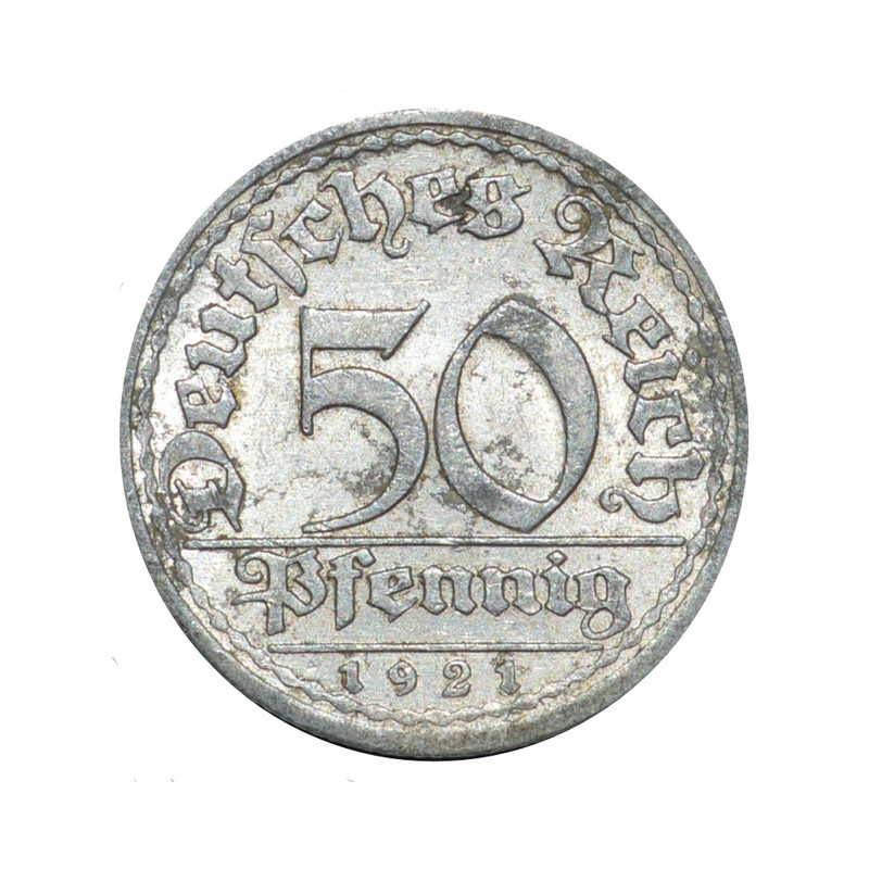 سکه تزیینی مدل 50 فینینگ آلمان 1921 میلادی
