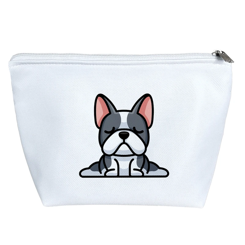 کیف لوازم آرایش دخترانه خندالو مدل سگ نژاد فرنچ بولداگ کد 2910