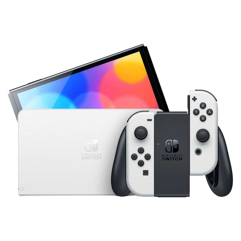 کنسول بازی هیبریدی نینتندو مدل Switch - OLED White ظرفیت 64 گیگابایت کنسول بازی هیبریدی نینتندو مدل Switch - OLED White ظرفیت 64 گیگابایت
