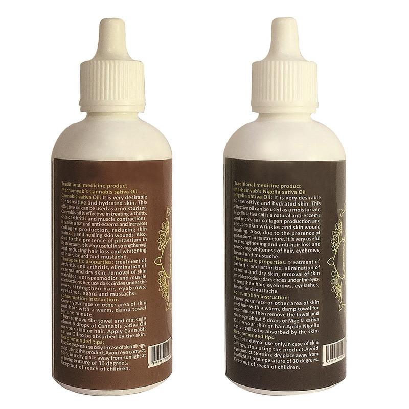 روغن تقویت کننده مو، مژه و ابرو مرهم یاب مدل سیاه دانه و شاهدانه حجم 80 میلی لیتر مجموعه 2 عددی روغن تقویت کننده مو، مژه و ابرو مرهم یاب مدل سیاه دانه و شاهدانه حجم 80 میلی لیتر مجموعه 2 عددی