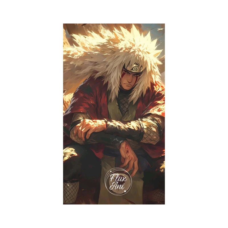 استیکر لپ تاپ و موبایل مدل انیمه طرح ناروتو استاد جیرایا Naruto jiraiya sensei کد 2815