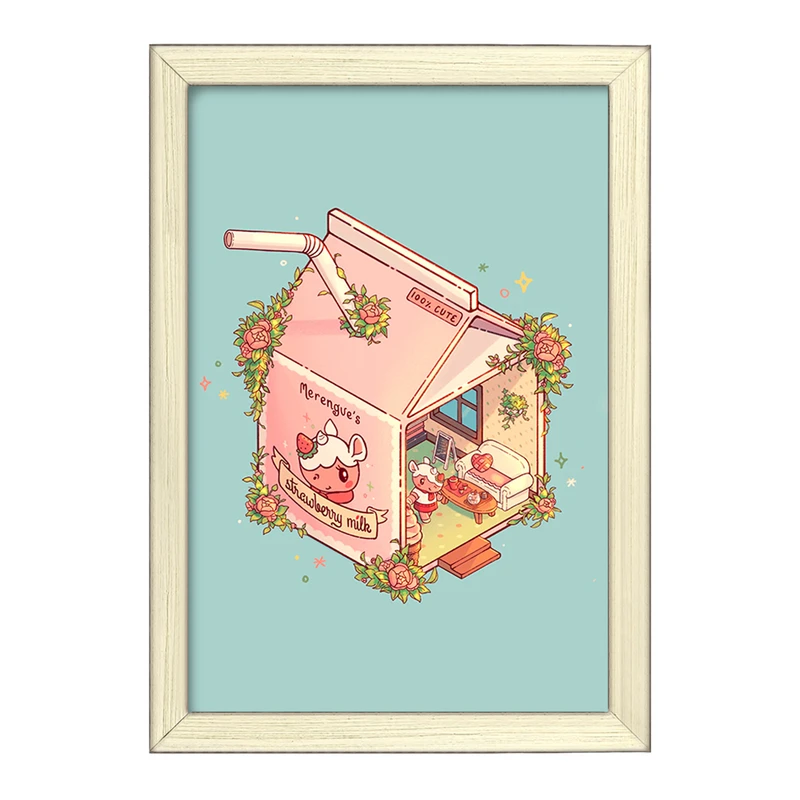 تابلو خندالو طرح بازی انیمال کراسینگ (Animal Crossing) کد 32656