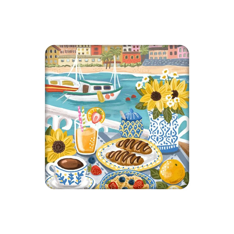 زیرلیوانی طرح صبحانه در ساحل کد 9126928