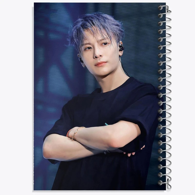 دفتر ژورنال نویسی 50 برگ خندالو مدل نقطه ای طرح جکسون گروه گات سون GOT7 کد 20956