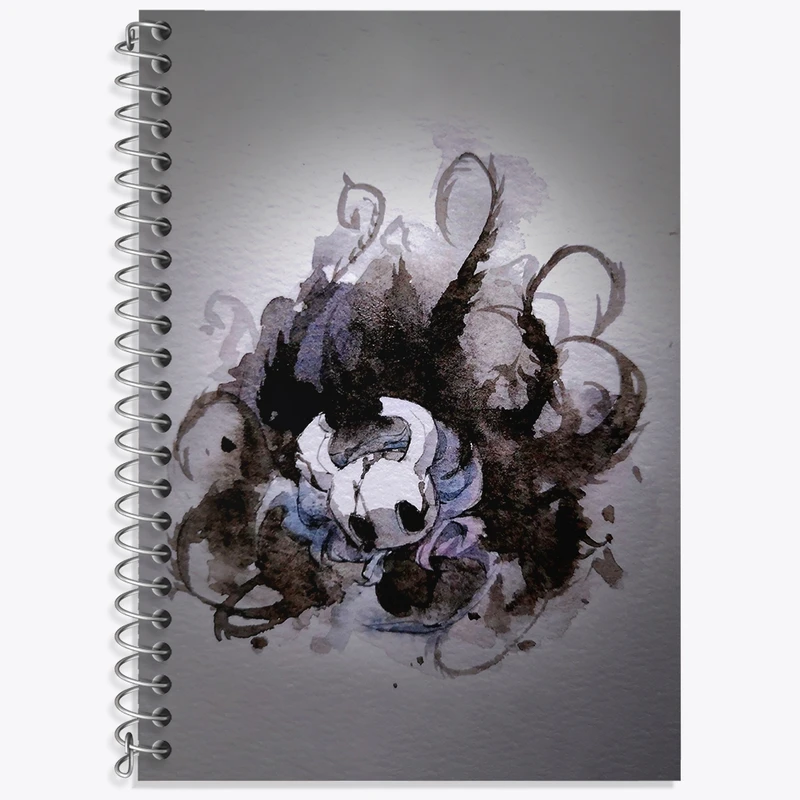 دفتر زبان 50 برگ خندالو مدل دو خط طرح بازی هالو نایت (Hollow Knight) کد 32994