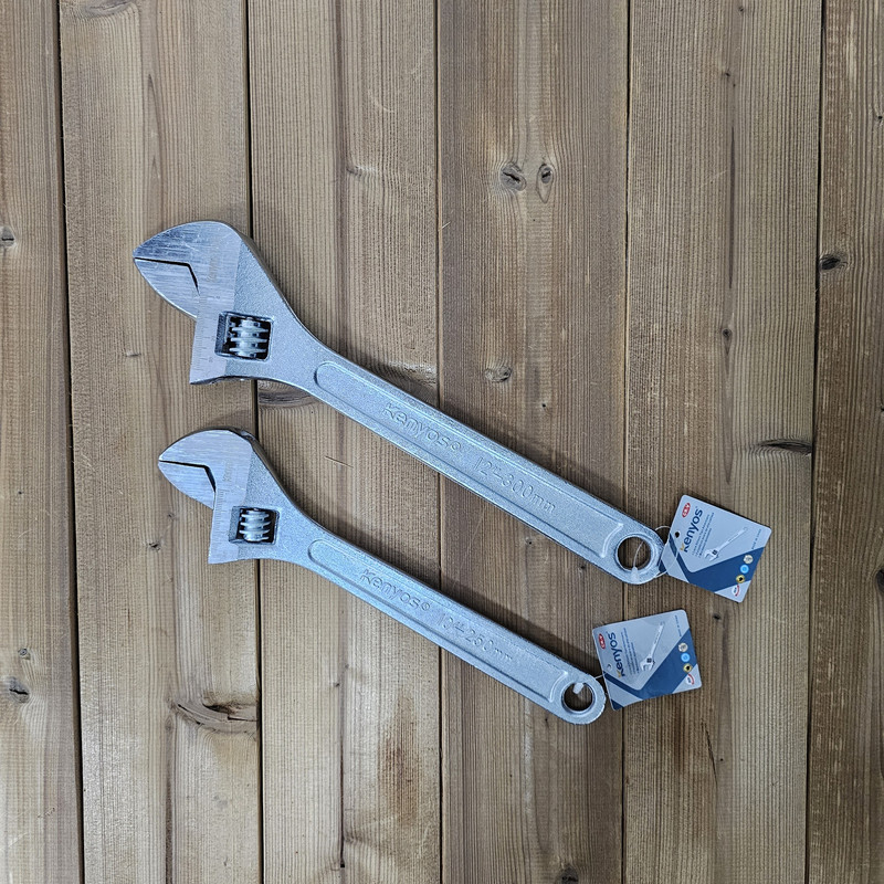 آچار فرانسه کنیوس کد 2 سایز 10-12 اینچ مجموعه 2 عددی