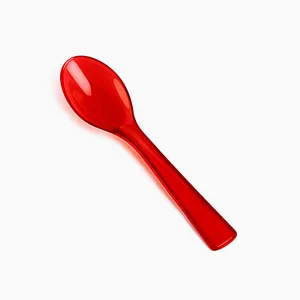 قاشق یکبار مصرف مدل بستنی‌خوری بسته 50 عددی