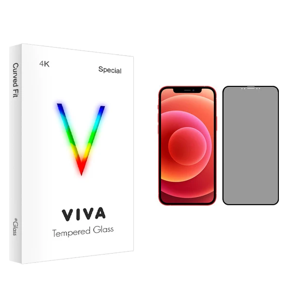 محافظ صفحه نمایش حریم شخصی ویوا مدل 4K مناسب برای گوشی موبایل اپل iPhone 12 mini
