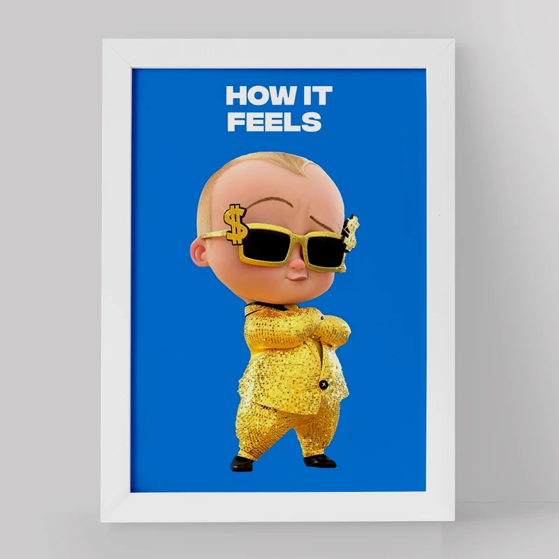 تابلو خندالو مدل بچه رئیس کد 12522