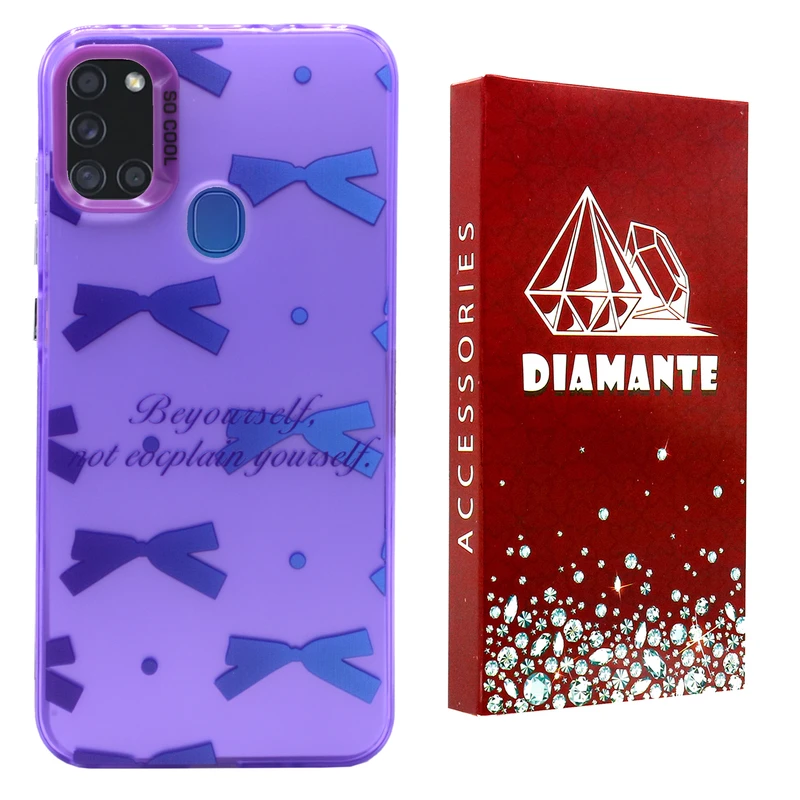 کاور دیامانته مدل Papillon Rd مناسب برای گوشی موبایل سامسونگ Galaxy A21s
