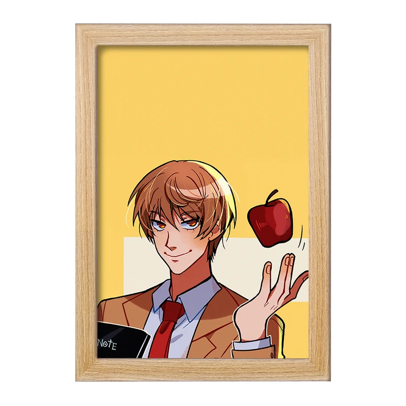تابلو خندالو مدل لایت یاگاامی انیمه دفترچه مرگ Death Note  کد 15763