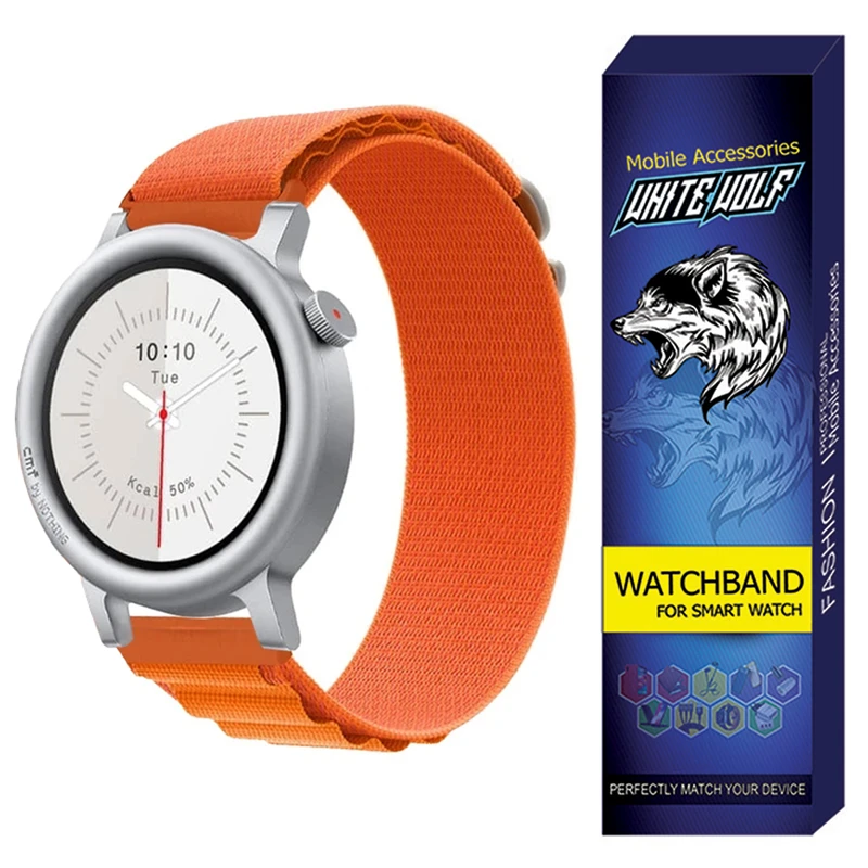 بند وایت ولف مدل WB-Alpine مناسب برای ساعت هوشمند ناتینگ CMF Watch 3 Pro 22mm