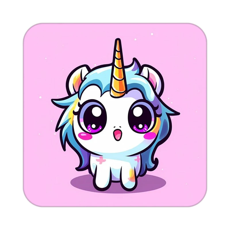 زیر لیوانی کاکتی طرح اسب تک شاخ و یونیکورن مدل mp29849