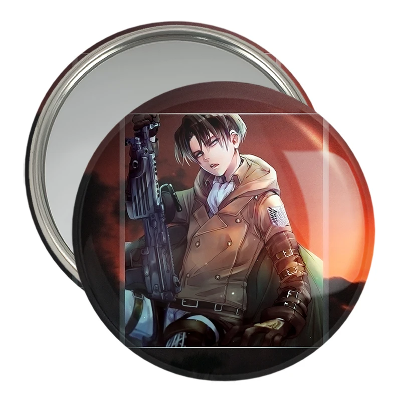 آینه جیبی خندالو مدل لیوای انیمه اتک آن تایتان Attack on Titan  کد 18581