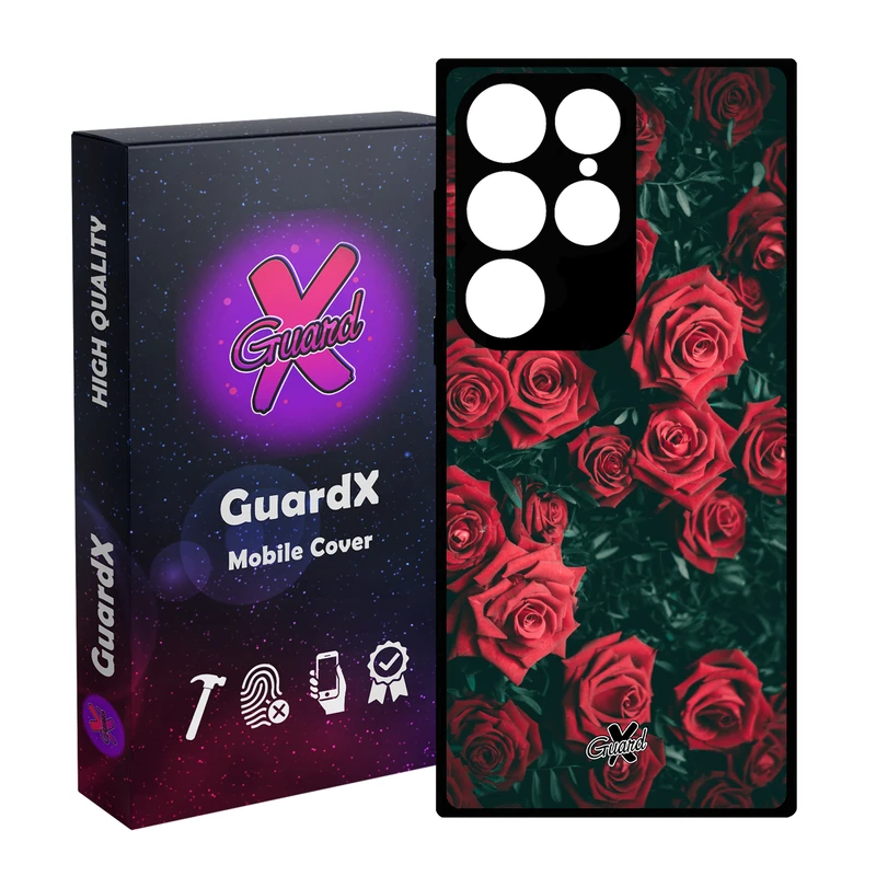 کاور گارد ایکس طرح Flower مدل Glass10208 مناسب برای گوشی موبایل سامسونگ Galaxy S24 Ultra