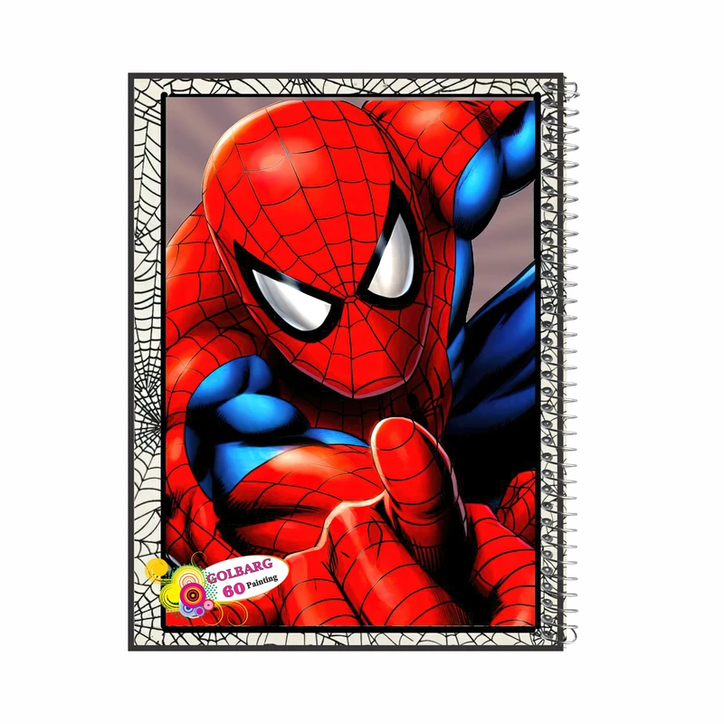دفتر نقاشی 60 برگ گلبرگ طرح مرد عنکبوتی کد 60218