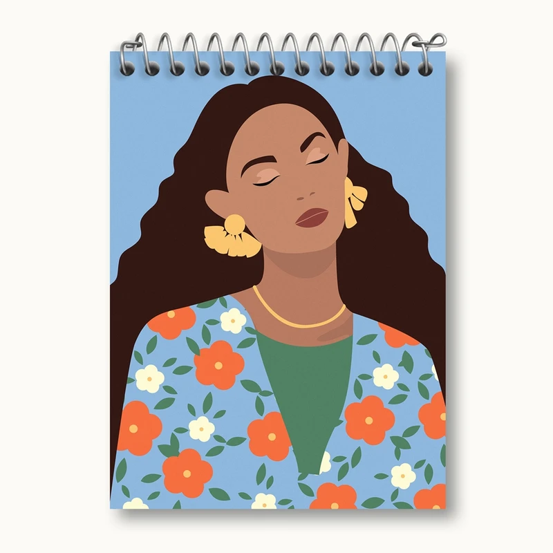 دفتر یادداشت 50 برگ خندالو مدل دختر قوی Girl Power کد 28952