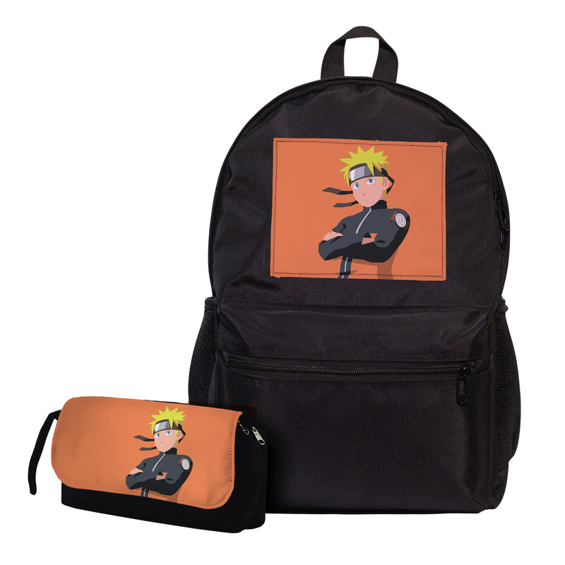 کوله پشتی طرح انیمه ناروتو Naruto به همراه جامدادی