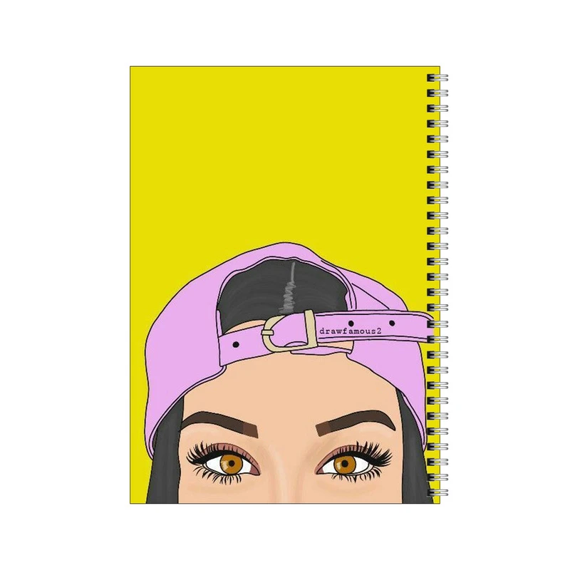 دفتر مشق 100 برگ بامبیلیپ طرح دختر و کلاه مینیمال کد 2849463