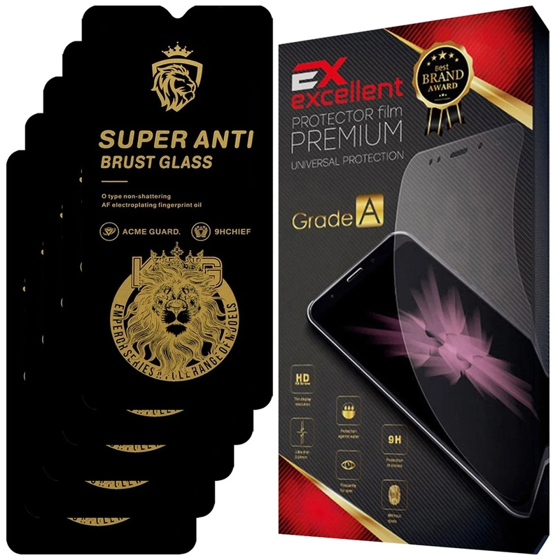 محافظ صفحه نمایش شیشه ای ایکس اکسلنت مدل XSA مناسب برای گوشی موبایل سامسونگ Galaxy F12 بسته پنج عددی