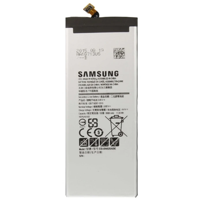 باتری موبایل مدل EB-BN920ABE ظرفیت 3000 میلی آمپر ساعت مناسب برای گوشی سامسونگ Galaxy Note5