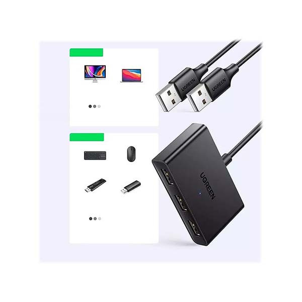 هاب سوئیچ 3 پورت USB2.0 یوگرین مدل 10935-CM409