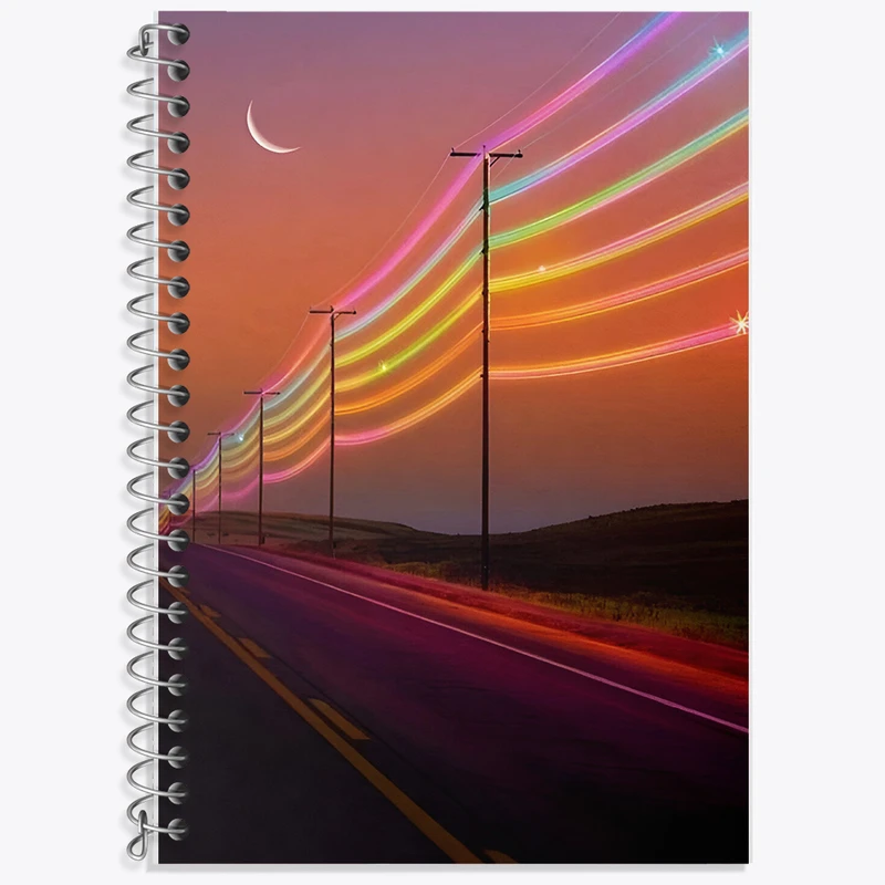 دفتر لغت 50 برگ خندالو طرح جاده بی انتها کد F6445