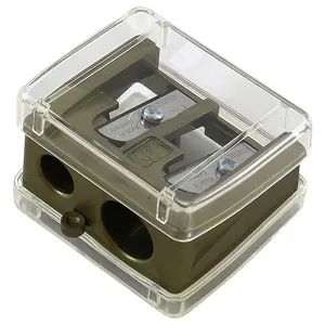 مداد تراش آرایشی مدل دوقلو قابدار 