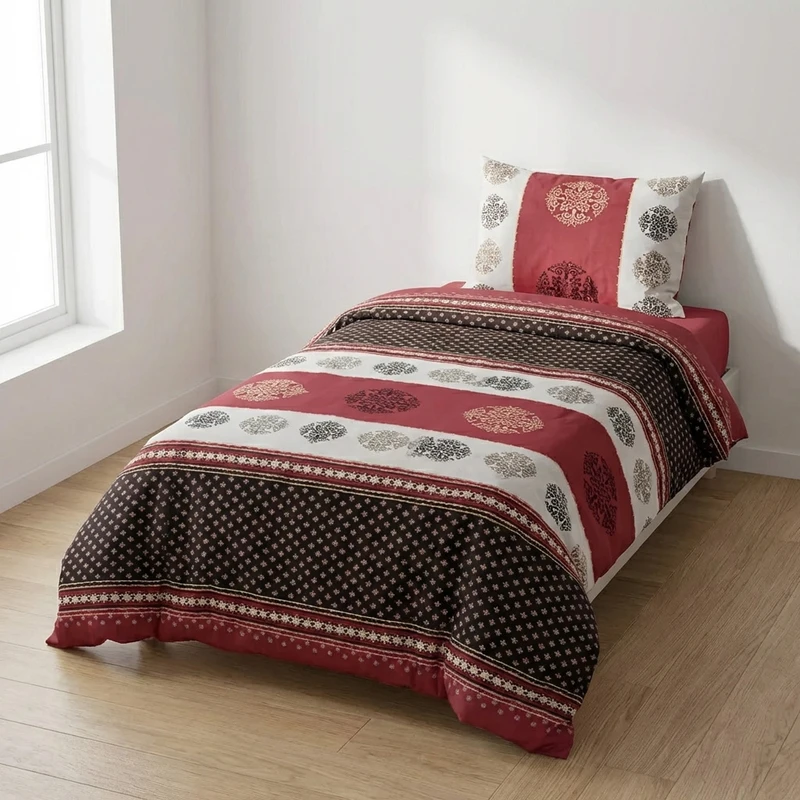 سرویس ملحفه 1 نفر 3 تکه ایسیمو هوم مدل PAPRIKA