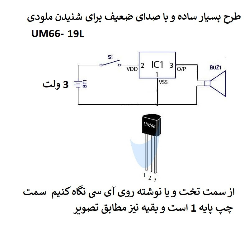 آی سی مدل UM66 کد 19Lبسته 2 عددی آی سی مدل UM66 کد 19Lبسته 2 عددی