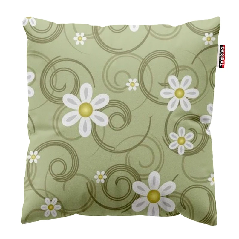 کوسن پاد آفرین طرح گل کد 5129 سایز 30*30 سانتی متر 