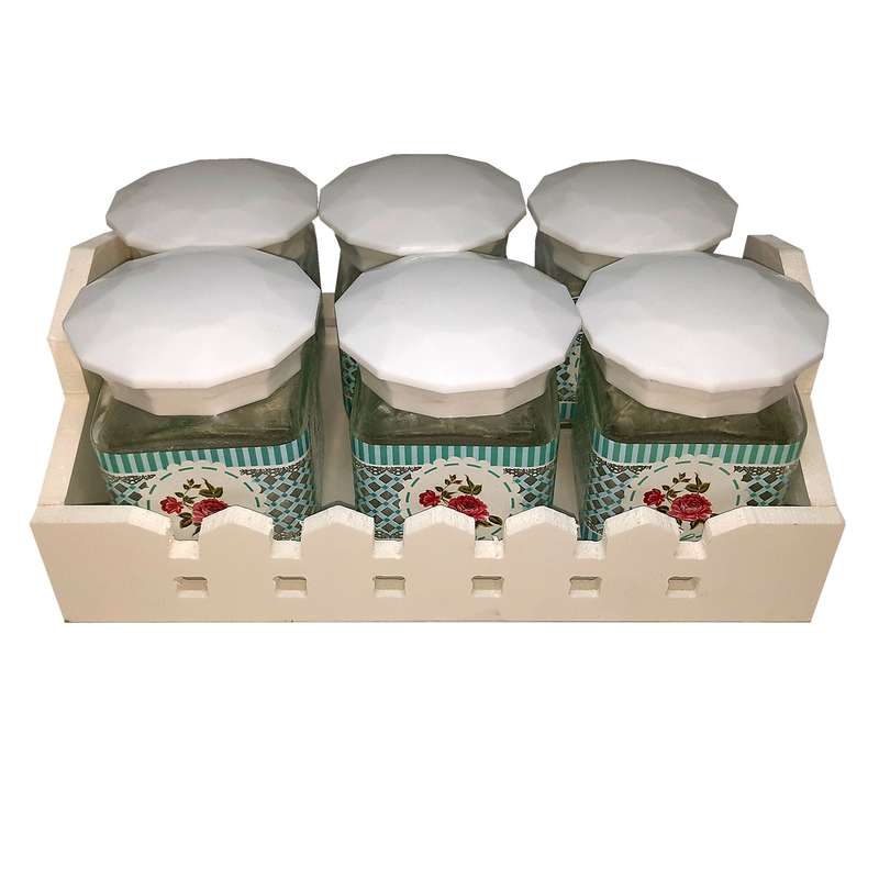 ست جا ادویه 6 پارچه مدل GOBW-1009