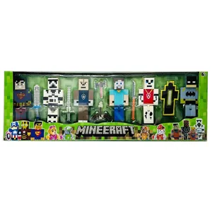 اکشن فیگور مدل ماینکرافت  طرح قهرمانان کد 2/280674 مجموعه 6 عددی ارتفاع 12 سانتی متر