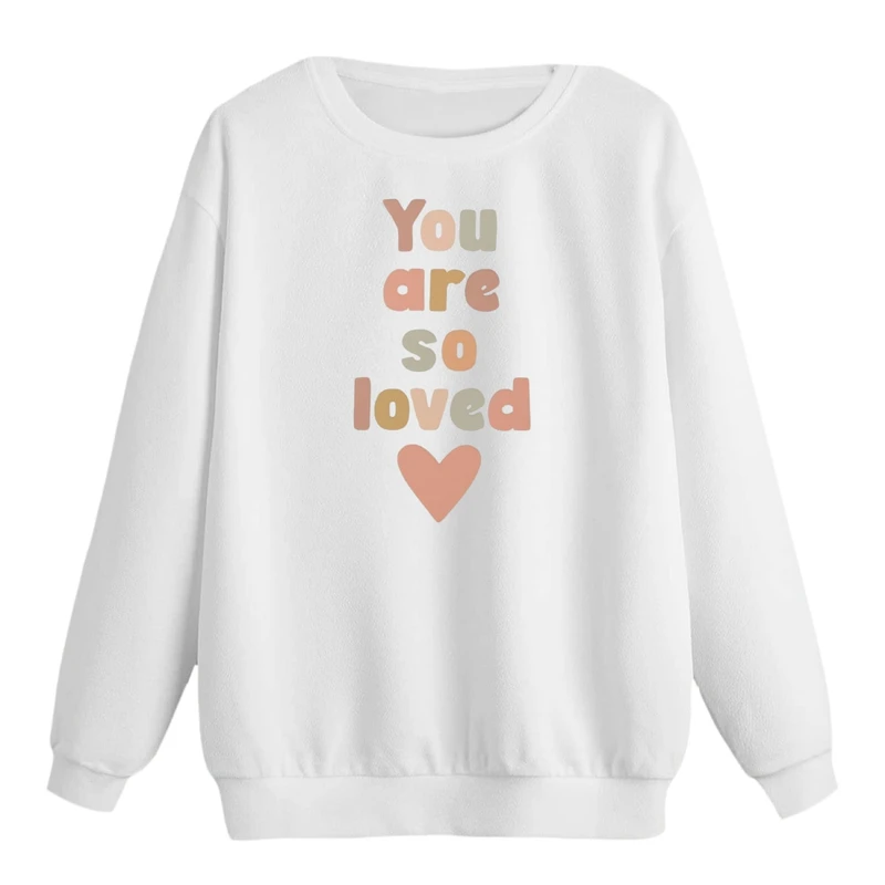 سویشرت زنانه مدل نوشته عشق کد p1  