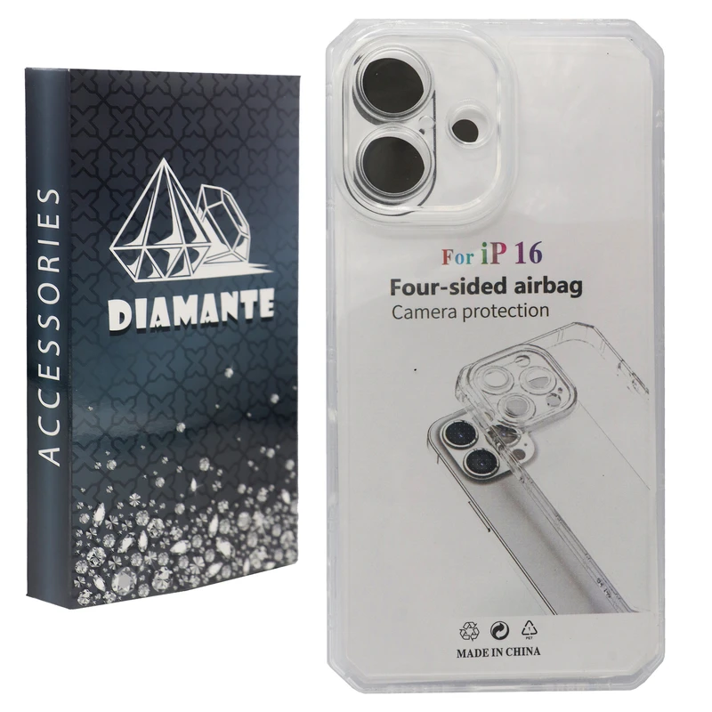 کاور دیامانته مدل Nahid Navy مناسب برای گوشی موبایل اپل iPhone 16