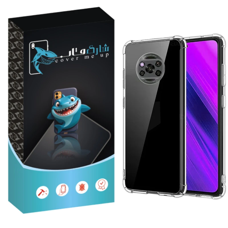 کاور شارک قاب مدل Crystal مناسب برای گوشی موبایل شیائومی Poco X3 / Poco X3 Pro / Poco X3 NFC