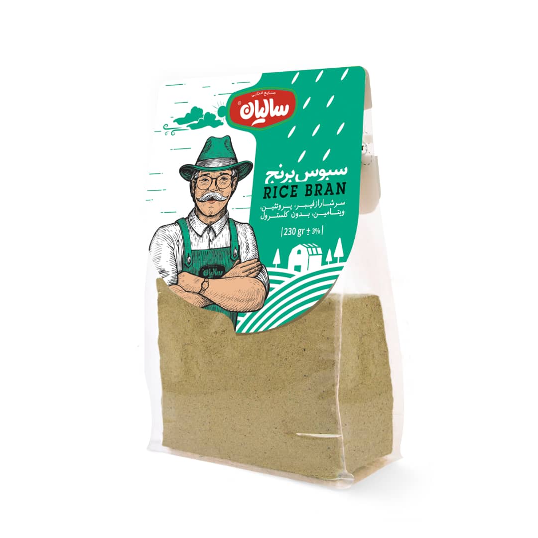 سبوس برنج صنایع غذایی سالیان - 230 گرم