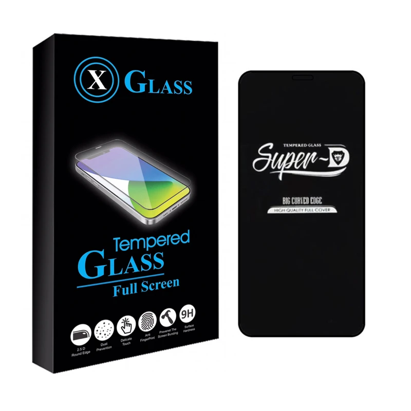محافظ صفحه نمایش ایکس گلس مدل سوپر دی مناسب برای گوشی موبایل اپل IPHONE XS