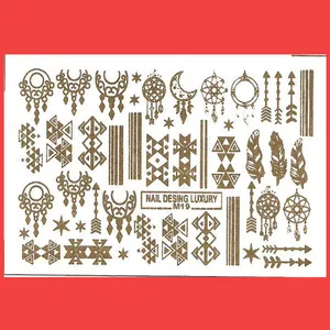 استیکر طراحی ناخن طرح اشکال هندسی مدل M19T