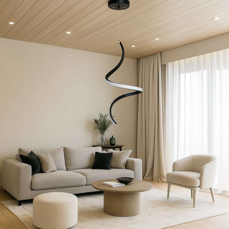 لوستر آویز شاهان تک مدل spiral